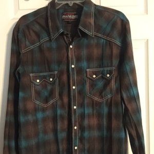 Rock and Roll Cowboy Men's LS Shirt Size L